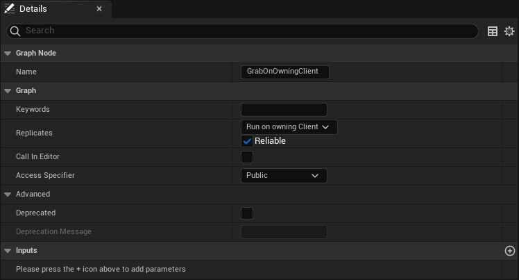 Grab on owning client details Grab on owning client details panel