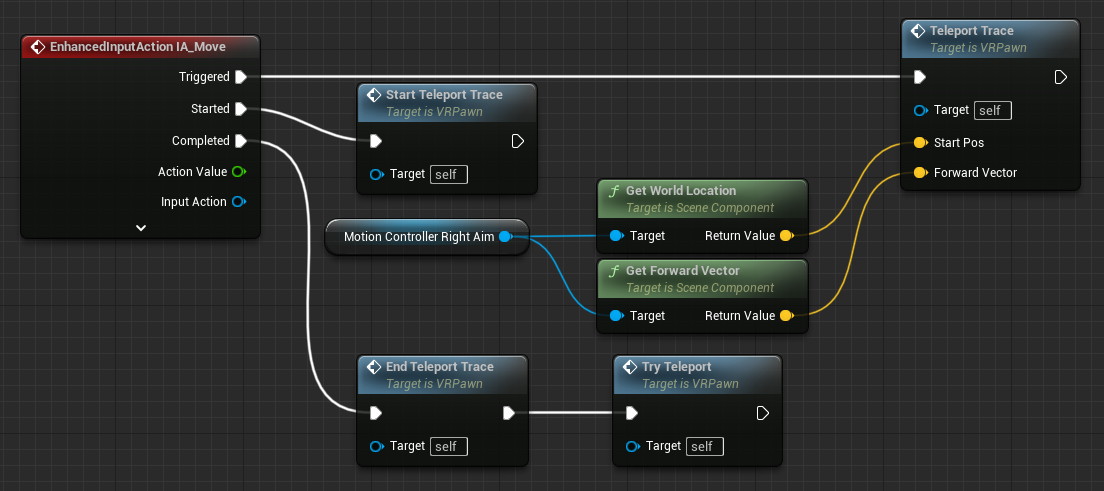Teleport without networking Teleport Blueprint code without networking