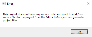 Error pop-up Error pop-up window